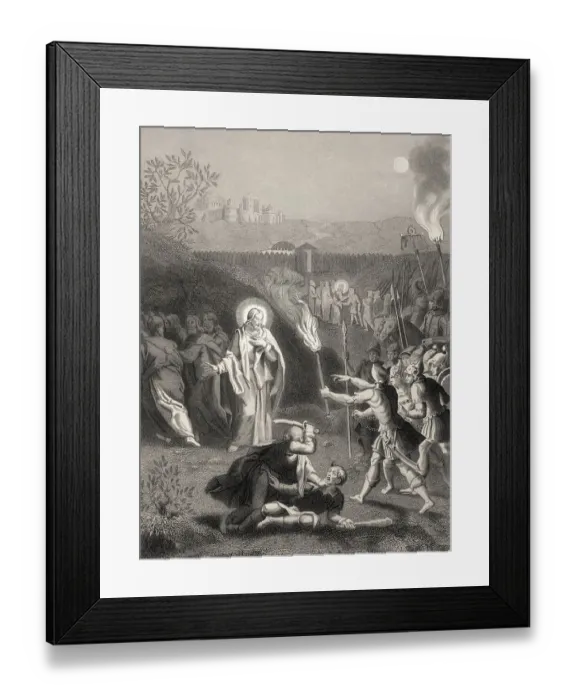 Framed Print : Simon Peter cuts off the ear of Malchus