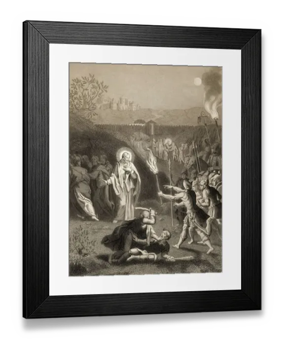 Framed Print : Simon Peter cuts off the ear of Malchus