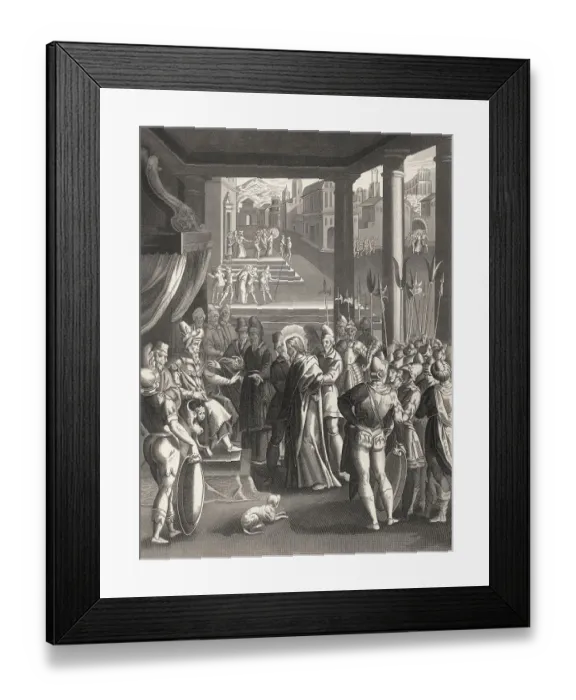 Framed Print : Jesus at Herod's court, New Testament