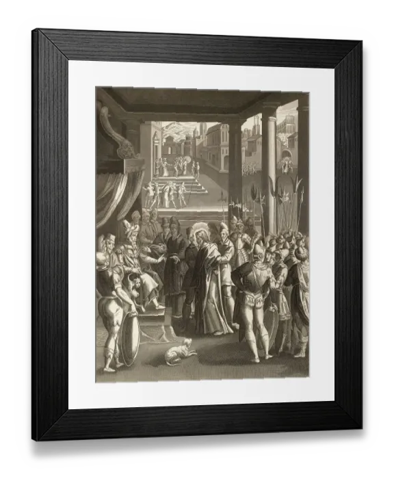 Framed Print : Jesus at Herod's court, New Testament Framed Print : Jesus at Herod's court, New Testament
