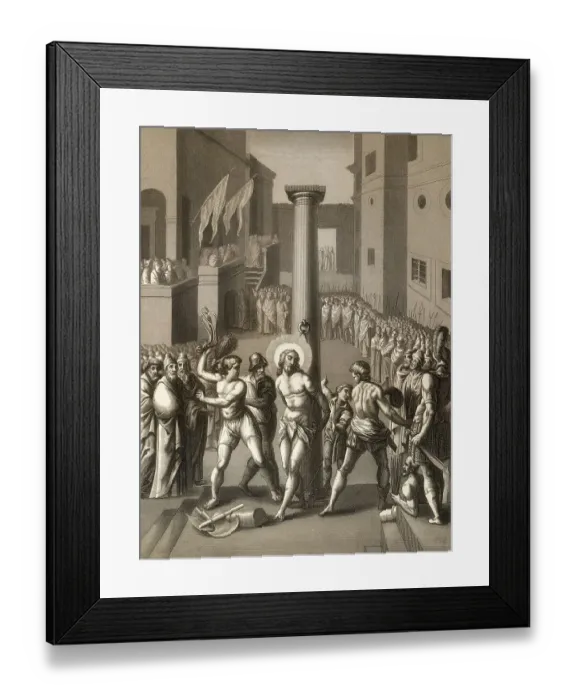 Framed Print : The Flagellation of Christ, New Testament Framed Print : The Flagellation of Christ, New Testament