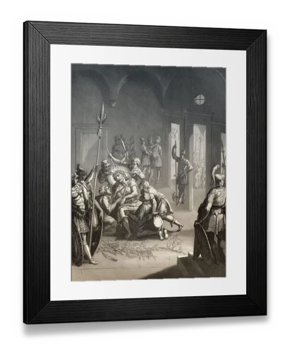 Framed Print : Christ is crowned with thorns, New Testament Framed Print : Christ is crowned with thorns, New Testament