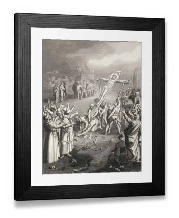 Framed Print : Crucifixion of Jesus, Mount Calvary
