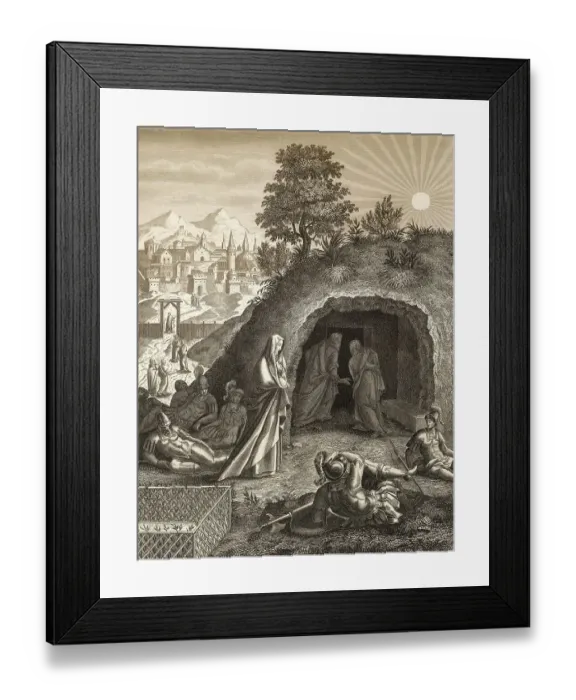 Framed Print : The empty tomb, Resurrection of Jesus