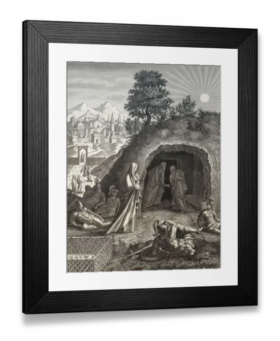 Framed Print : The empty tomb, Resurrection of Jesus Framed Print : The empty tomb, Resurrection of Jesus