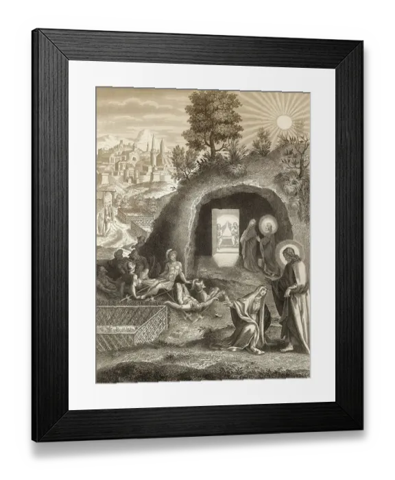 Framed Print : The empty tomb, Mary Magdalene Framed Print : The empty tomb, Mary Magdalene