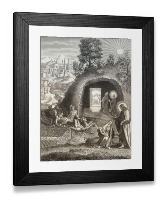 Framed Print : The empty tomb, Mary Magdalene