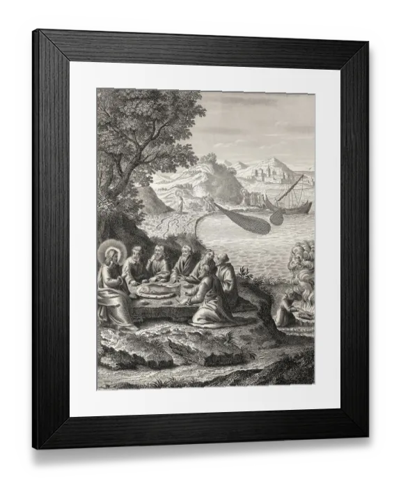 Framed Print : The miraculous catch of 153 fish Framed Print : The miraculous catch of 153 fish