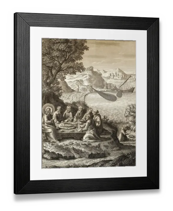 Framed Print : The miraculous catch of 153 fish Framed Print : The miraculous catch of 153 fish