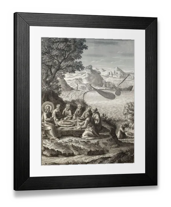 Framed Print : The miraculous catch of 153 fish Framed Print : The miraculous catch of 153 fish