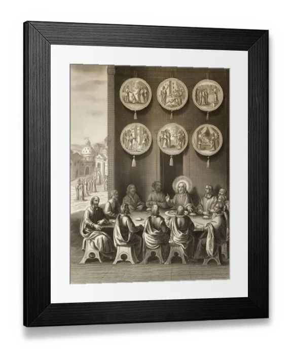 Framed Print : Before the ascension of Jesus, Resurrection of Jesus