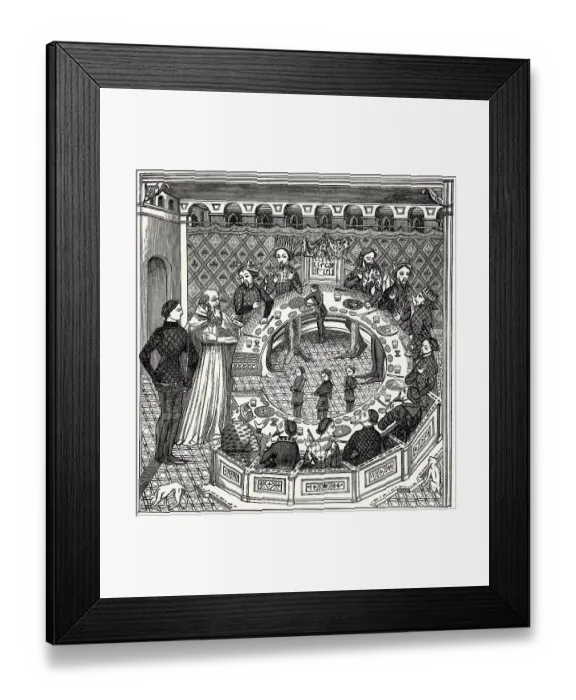 Framed Print : King Arthur and the knights of the round table Framed Print : King Arthur and the knights of the round table