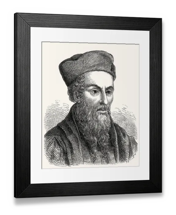 Framed Print : Clement Marot, 1496 - 1544, a French Renaissance poet