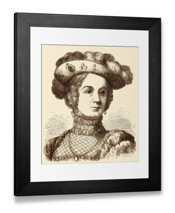 Framed Print : Margaret of Valois, 1553 -1615 Framed Print : Margaret of Valois, 1553 -1615