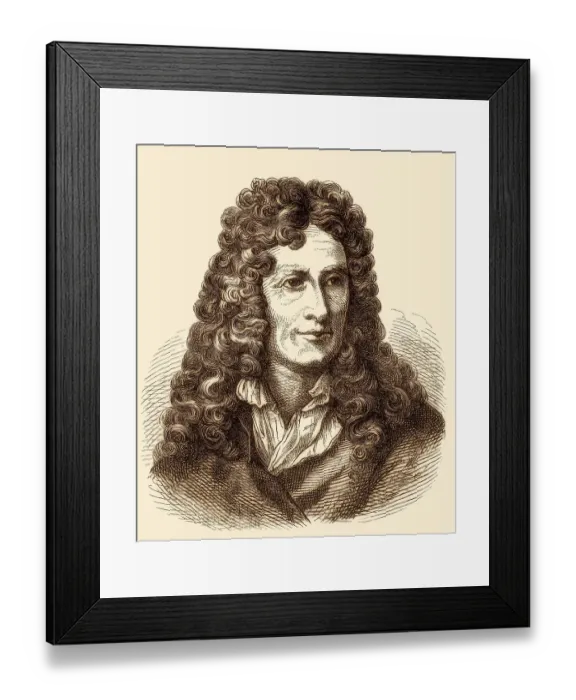 Framed Print : Nicolas Boileau-Despreaux, 1636 -1711