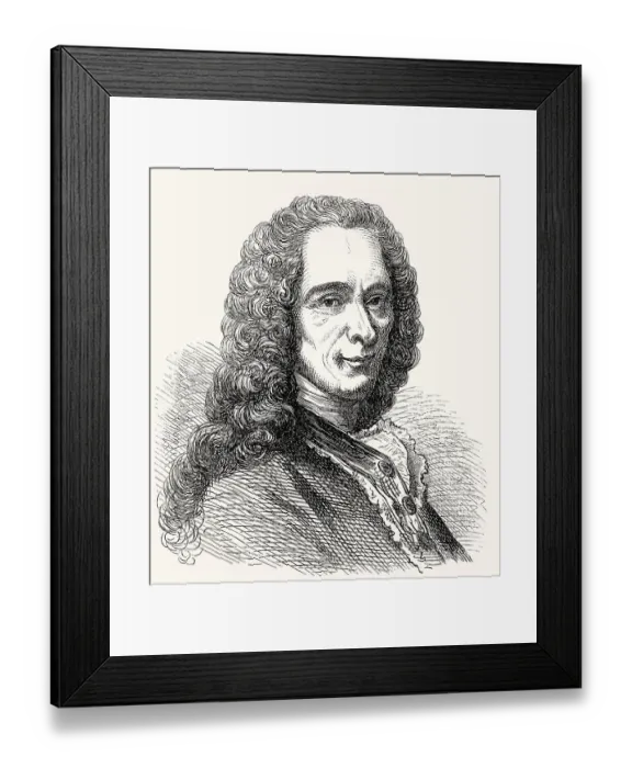 Framed Print : Francois-Marie Arouet, 1694 - 1778