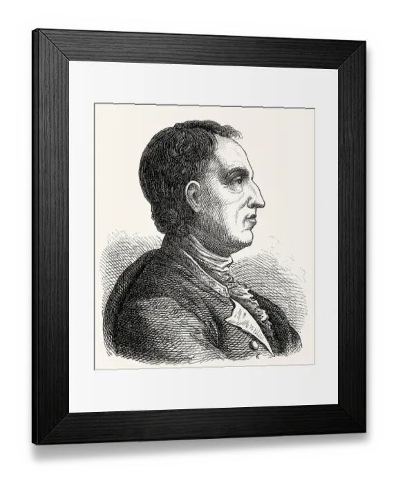 Framed Print : Denis Diderot, 1713 - 1784, a French philosopher