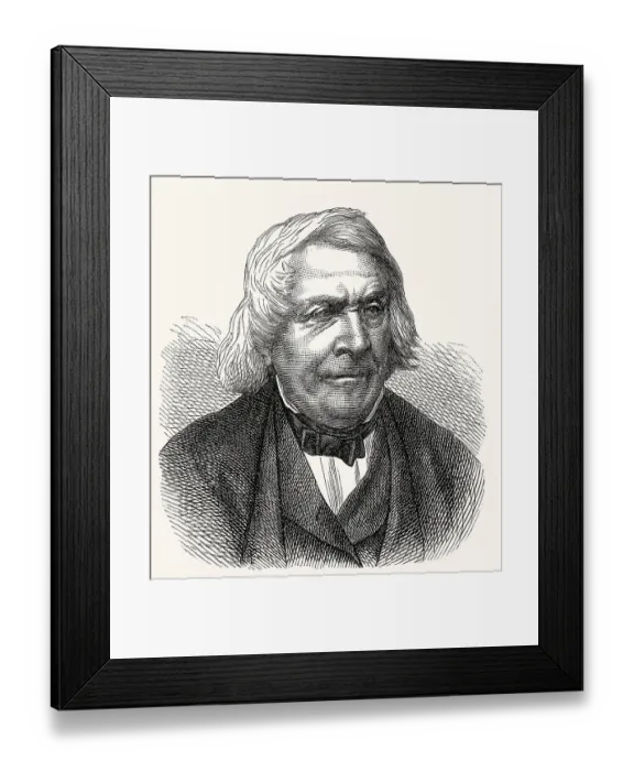 Framed Print : Jules Michelet, 1798 - 1874, a French historian