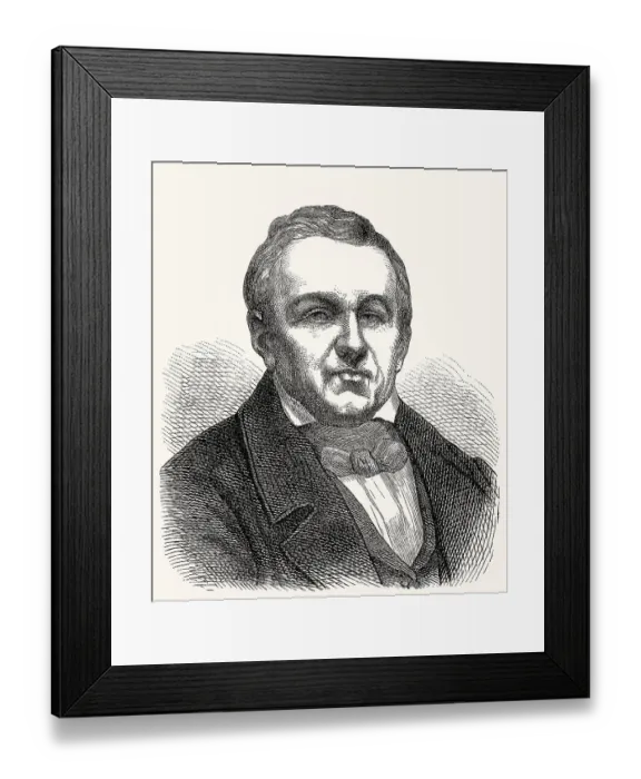 Framed Print : Abel-Francois Villemain, 1790 - 1870