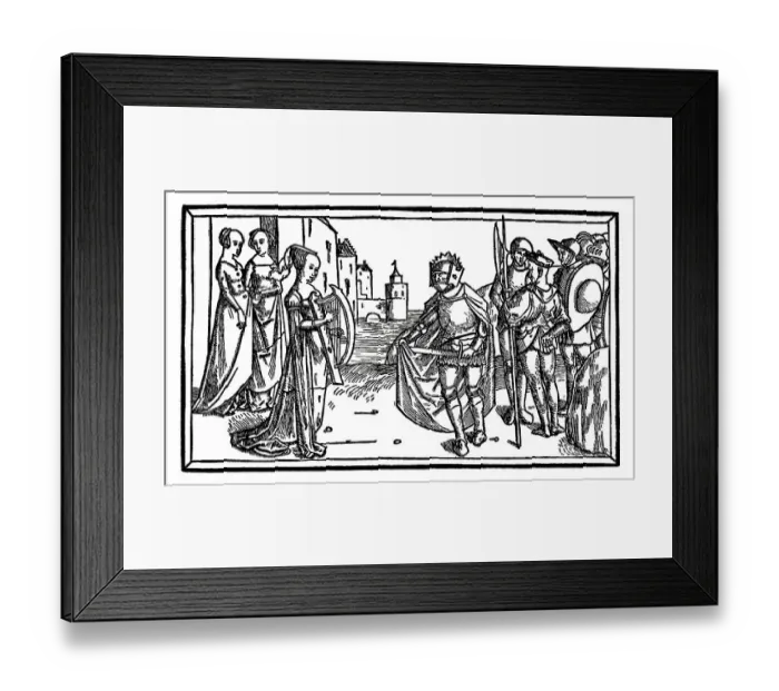 Framed Print : A sheet from the Luebeck Bible Framed Print : A sheet from the Luebeck Bible