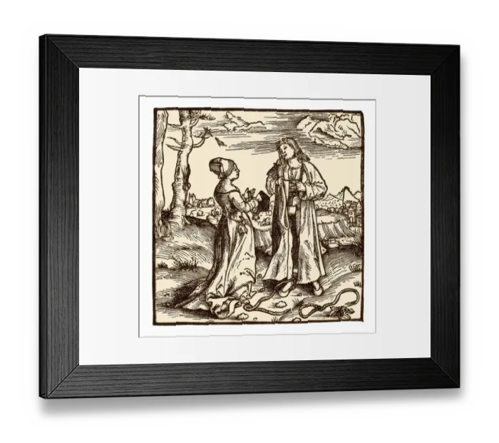 Framed Print : A sheet from the book, De Fide concubinarum in sacerdotes