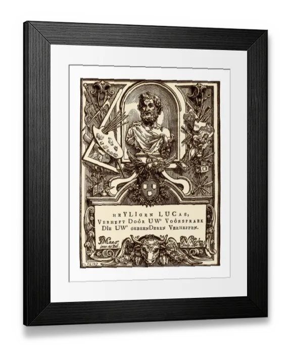 Framed Print : Luke the Evangelist by Gonzales van Heylen