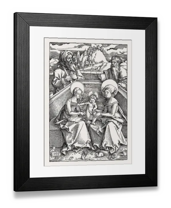 Framed Print : The Holy Family with St. Anna and St