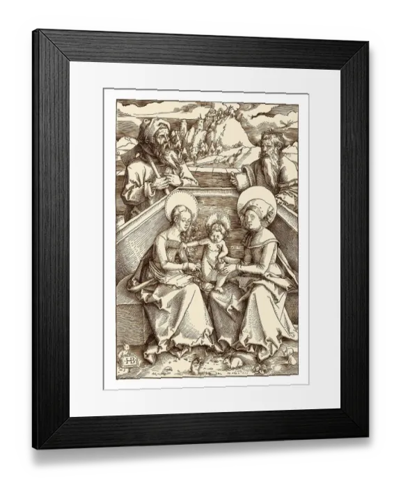 Framed Print : The Holy Family with St. Anna and St