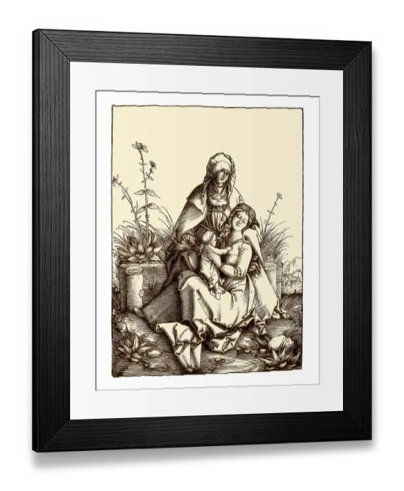 Framed Print : The Virgin Mary and Child with Saint Anne