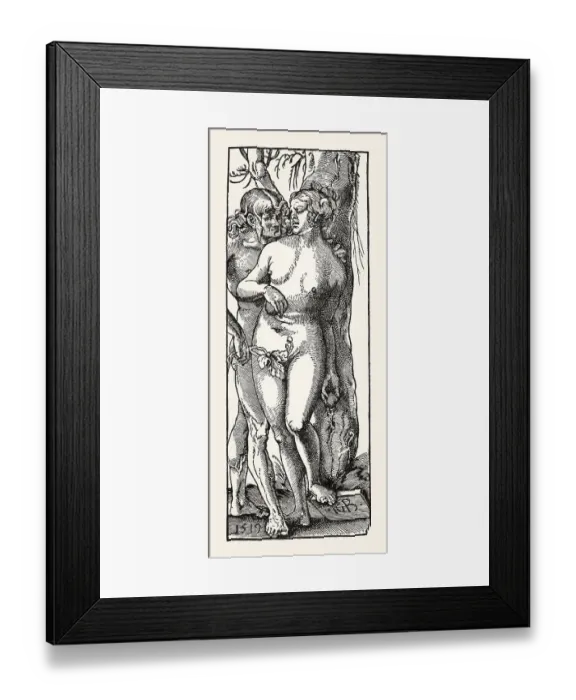Framed Print : Adam and Eve, by Hans Baldung Grien