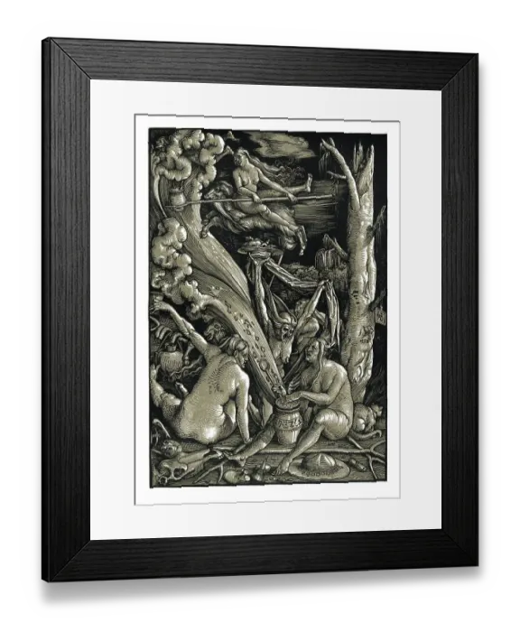 Framed Print : Three witches prepare for the Sabbath