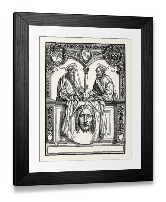 Framed Print : St. Peter and St. Paul with the Sudarium