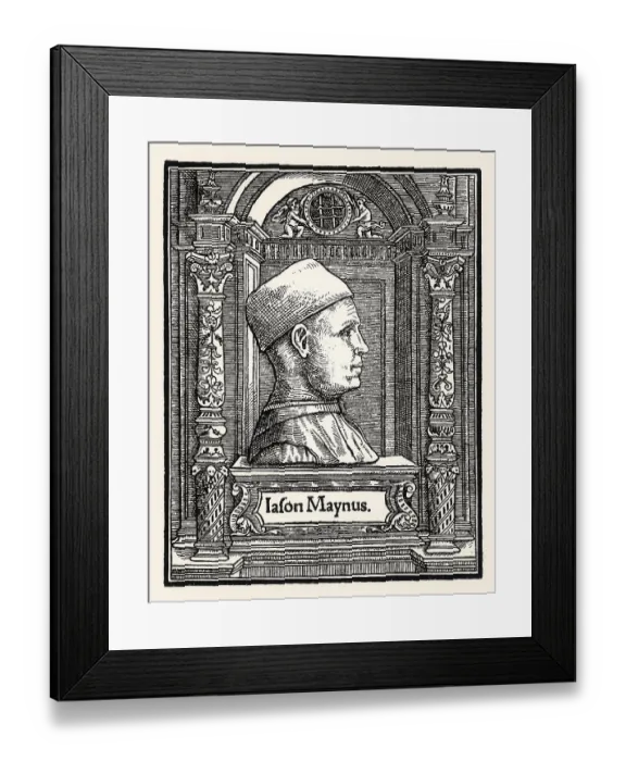 Framed Print : Portrait of Giasone dal Maino, 1435-1519