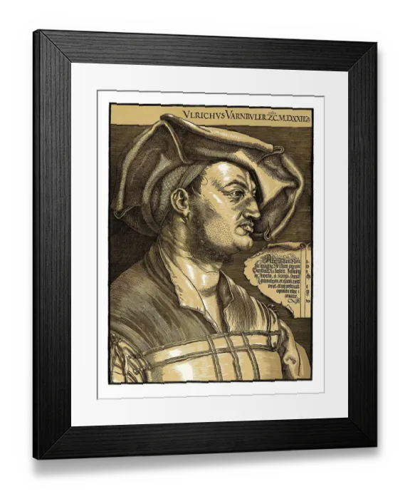 Framed Print : Portrait of Ulrich Varnbueler by Albrecht Duerer Framed Print : Portrait of Ulrich Varnbueler by Albrecht Duerer