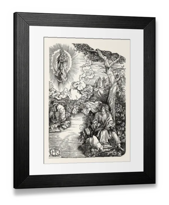 Framed Print : Vision of John on Patmos, Book of Revelation Framed Print : Vision of John on Patmos, Book of Revelation