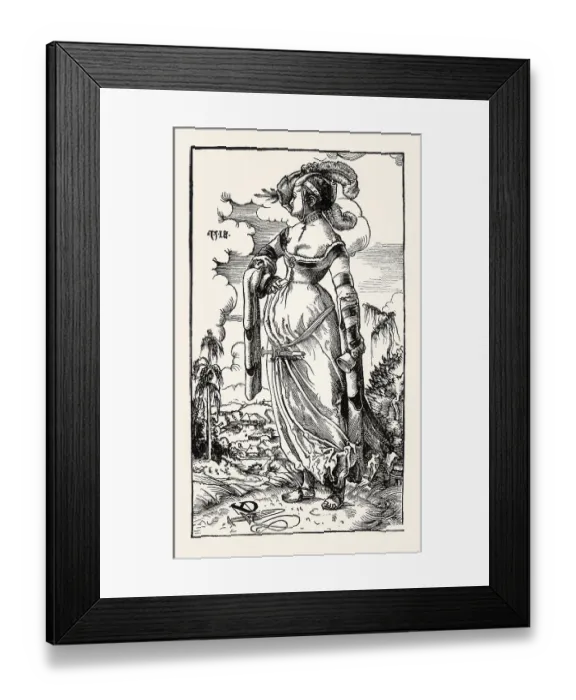 Framed Print : Young woman, series of foolish virgins Framed Print : Young woman, series of foolish virgins