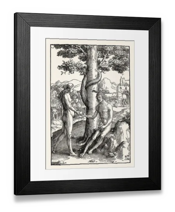 Framed Print : Lucas von Leyden, The Fall from Grace Framed Print : Lucas von Leyden, The Fall from Grace