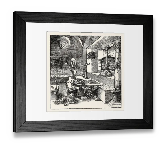 Framed Print : Saint Jerome, Biblia dudesch by Ludwig Trutebul