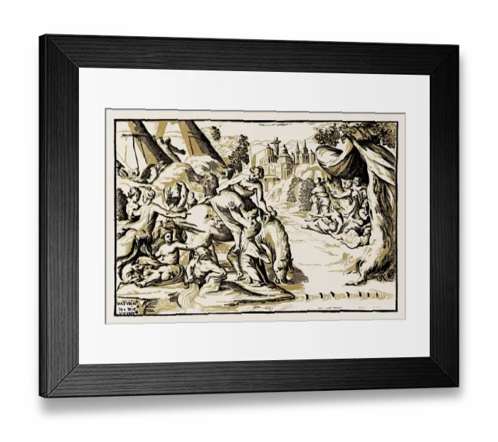 Framed Print : Flight of Cloelia, 16th century
