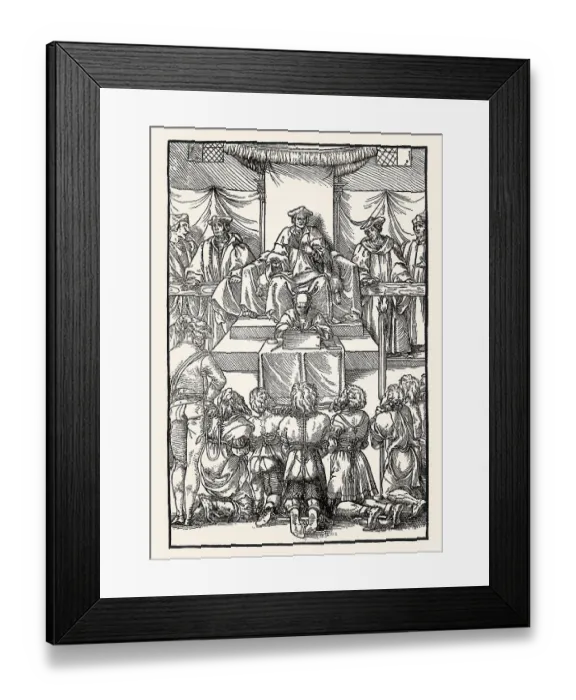 Framed Print : Praxis criminis persequendi, Conviction of the accused