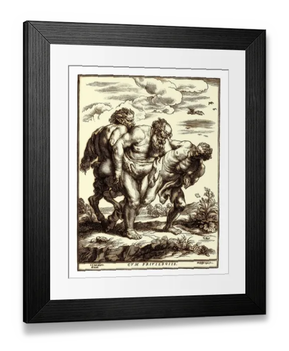 Framed Print : The March of Silenus, Christoffel Jegher after Rubens