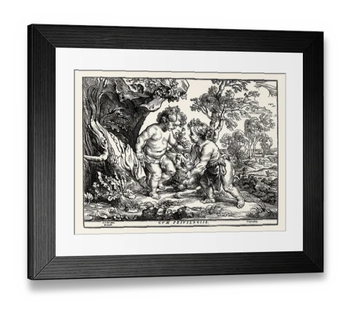 Framed Print : The Infant Christ and Saint John Playing with the Lamb
