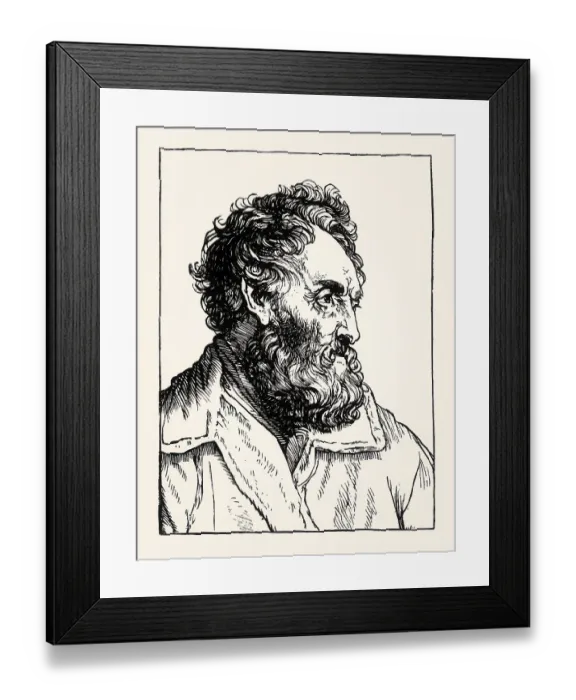 Framed Print : Portrait of a Bearded Old Man, Jan Lievens Framed Print : Portrait of a Bearded Old Man, Jan Lievens