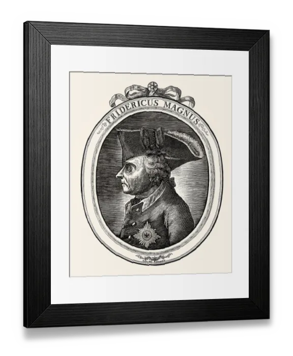Framed Print : Frederick II or Frederick the Great or Alter Fritz