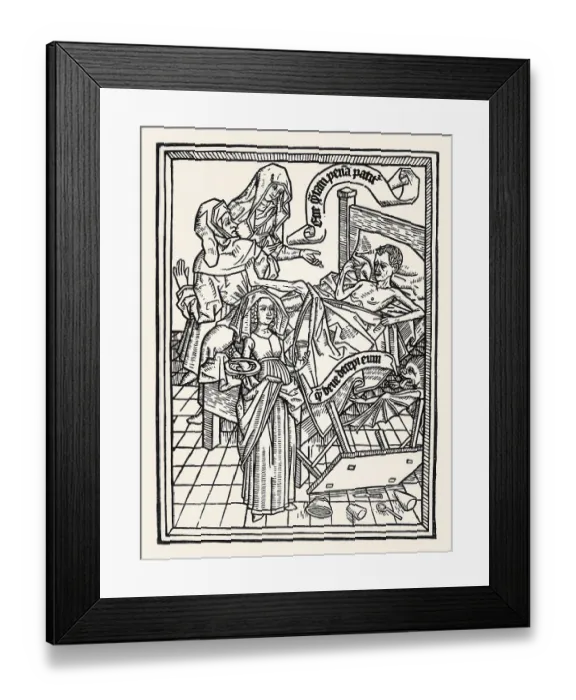 Framed Print : Ars moriendi, The Art of Dying
