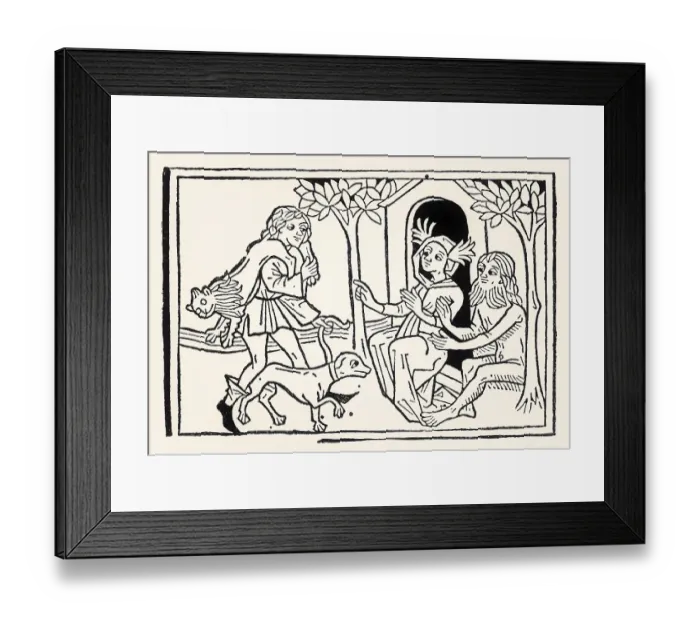 Framed Print : Achilles returned from the hunt