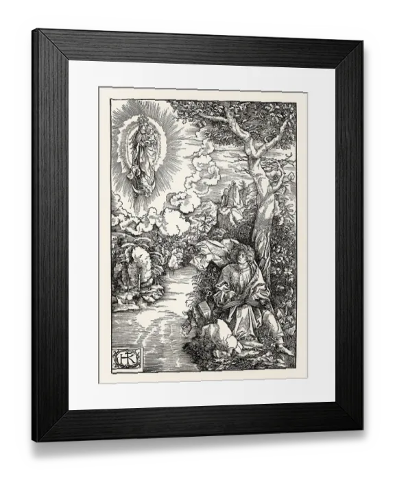 Framed Print : Vision of John on Patmos, Book of Revelation Framed Print : Vision of John on Patmos, Book of Revelation