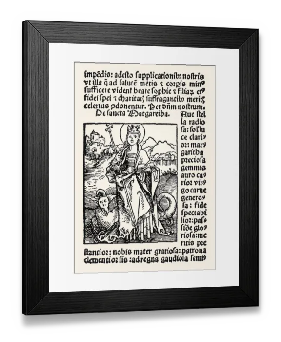 Framed Print : Saint Marina, Margaret of Antioch