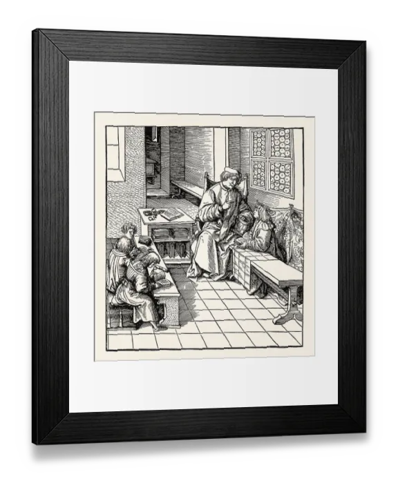 Framed Print : Emperor Maximilian I as a schoolchild