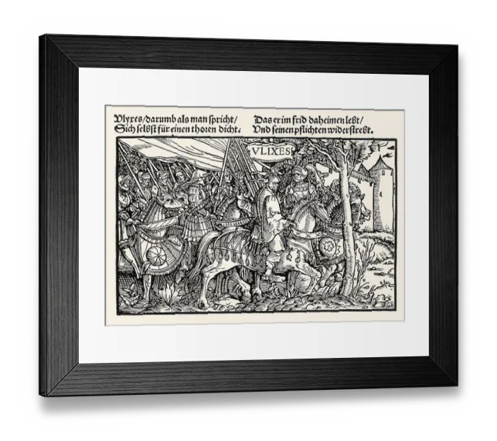 Framed Print : Die vergebliche Narrheit des Odysseus Framed Print : Die vergebliche Narrheit des Odysseus